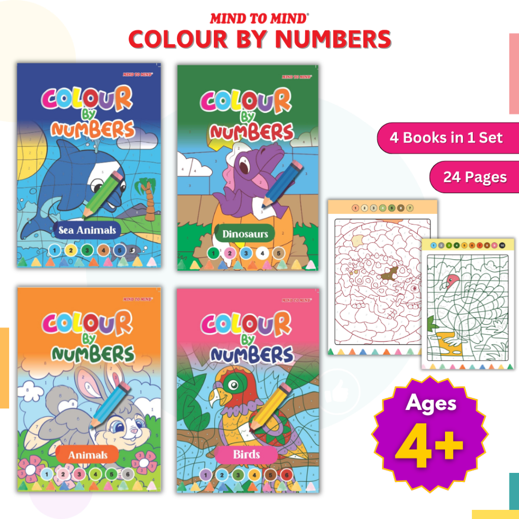 Colour By Numbers - Colouring Book for Children - Improve Number ...