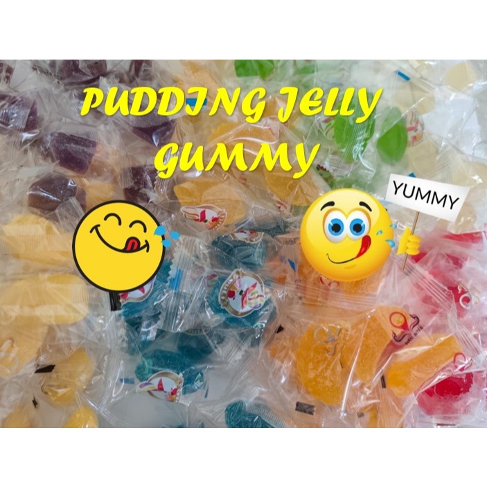 JELLY GUMMY FRUITY PUDDING JELLY GUMMY HALAL / Mix Gummy Fruit Mix ...