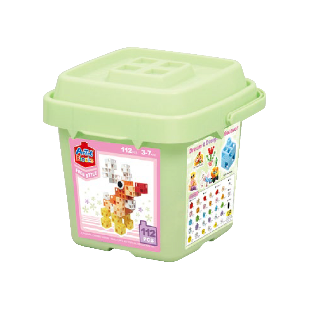 Artec Block Bucket 112pcs Pastel Colour | Shopee Malaysia