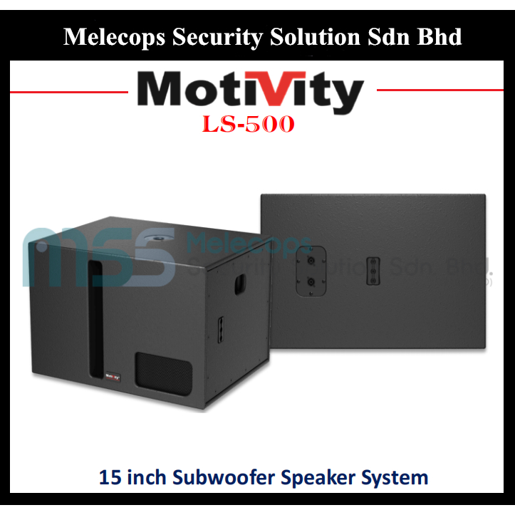MOTIVITY LS-500 15'' 500W Passive Subwoofer Speaker System (1 Unit ...