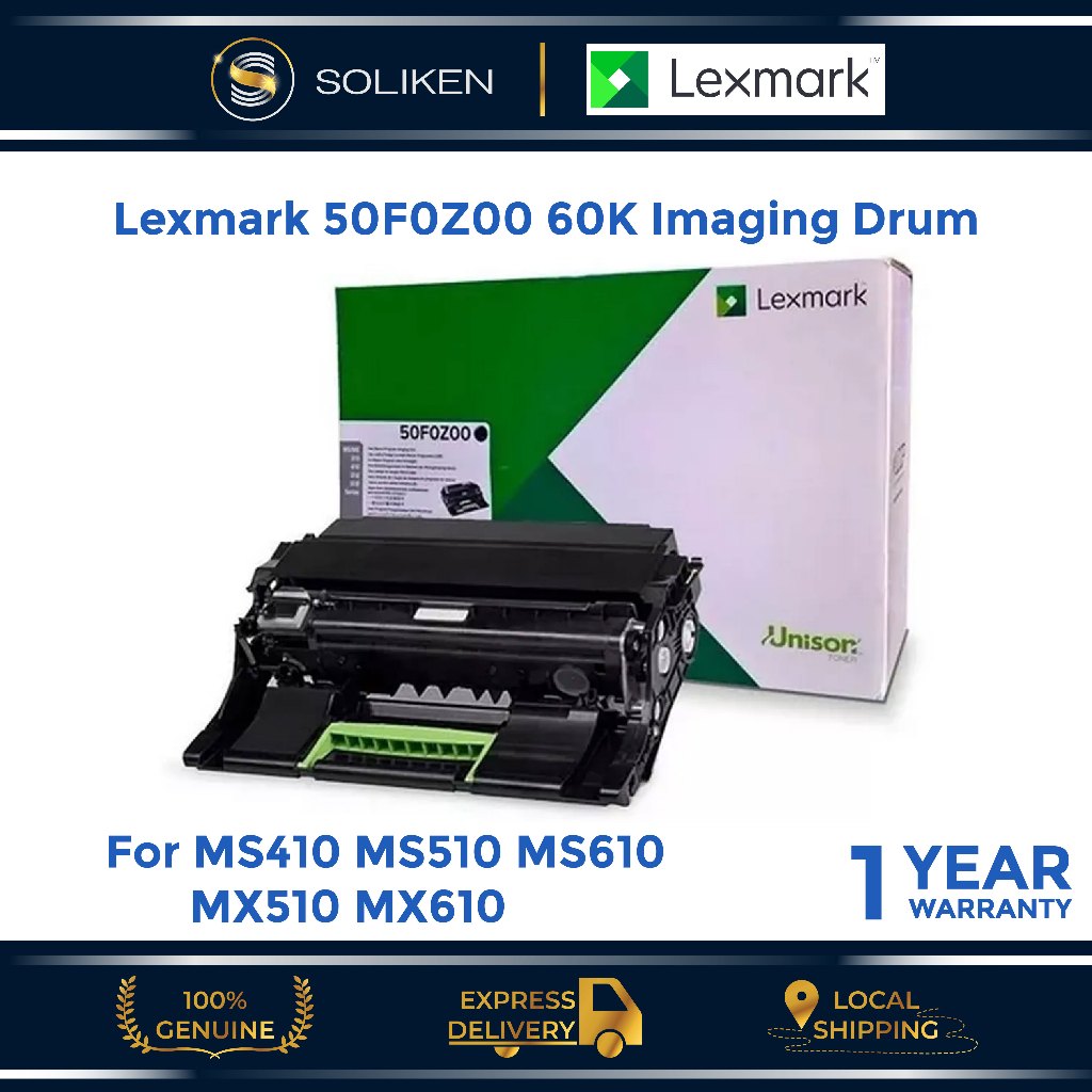 Lexmark 50F0Z00 60K (500Z Black Return Program Imaging Unit) Imaging ...