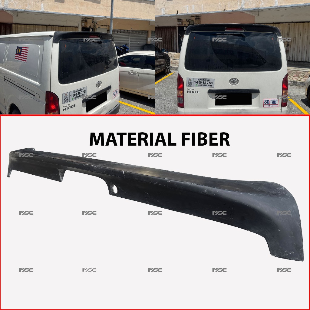 Toyota Hiace KDH200 H200 Low Roof M Techno Look Spoiler Bodykit Wing ...