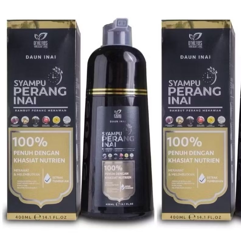 DHERBS SYAMPU PEWARNA PERANG INAI BERHERBA BY ALIFF SYUKRI TERLAJAK ...