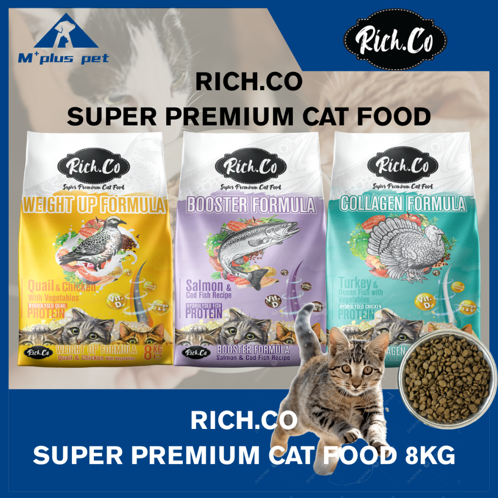 (FREE GIFT) RICH.CO SUPER PREMIUM CAT FOOD 8KH/BOOSTER FORMULA/MAKANAN ...