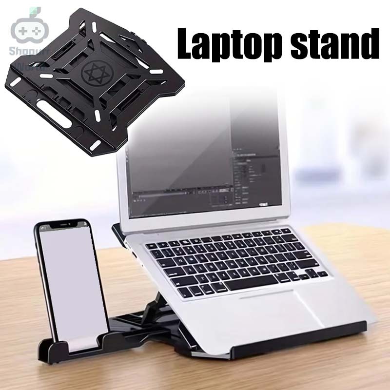 Universal Laptop Stand with Phone Holder 2 in 1 Portable Foldable ...