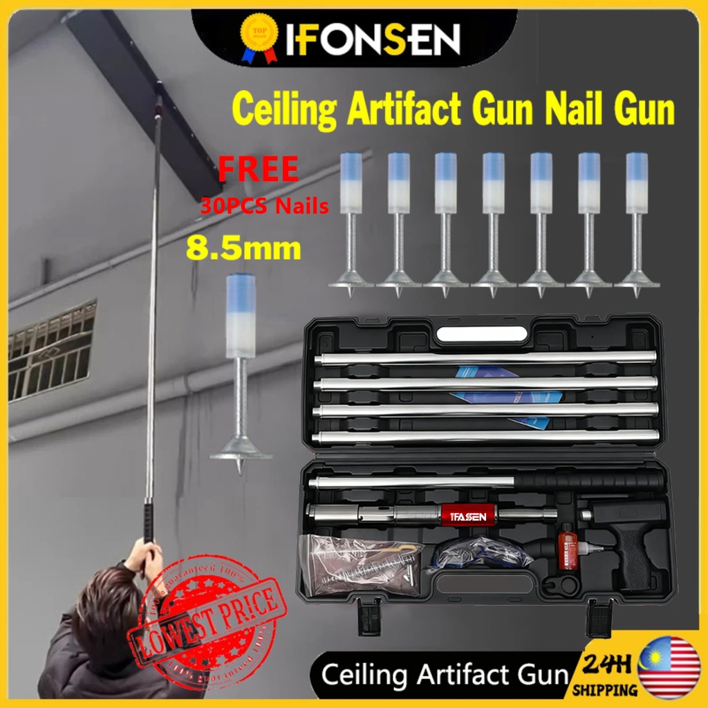 Ceiling Artifact Gun Nail Gun Rivet Nail Shooting Steel Nail Mini Gun ...