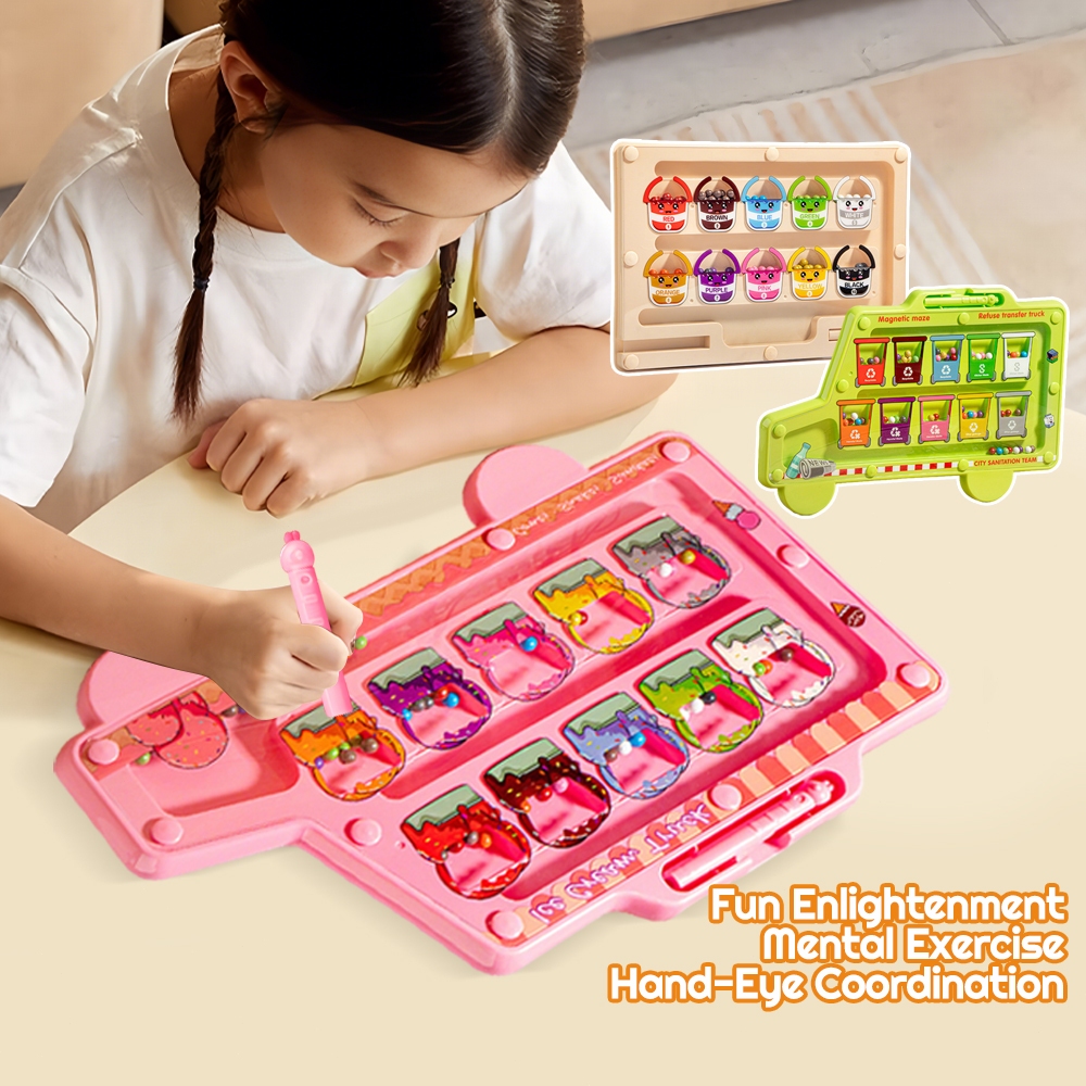 Oni Magnetic Toys For Kids Magnetic Color Sorting Board Magnetic Number ...