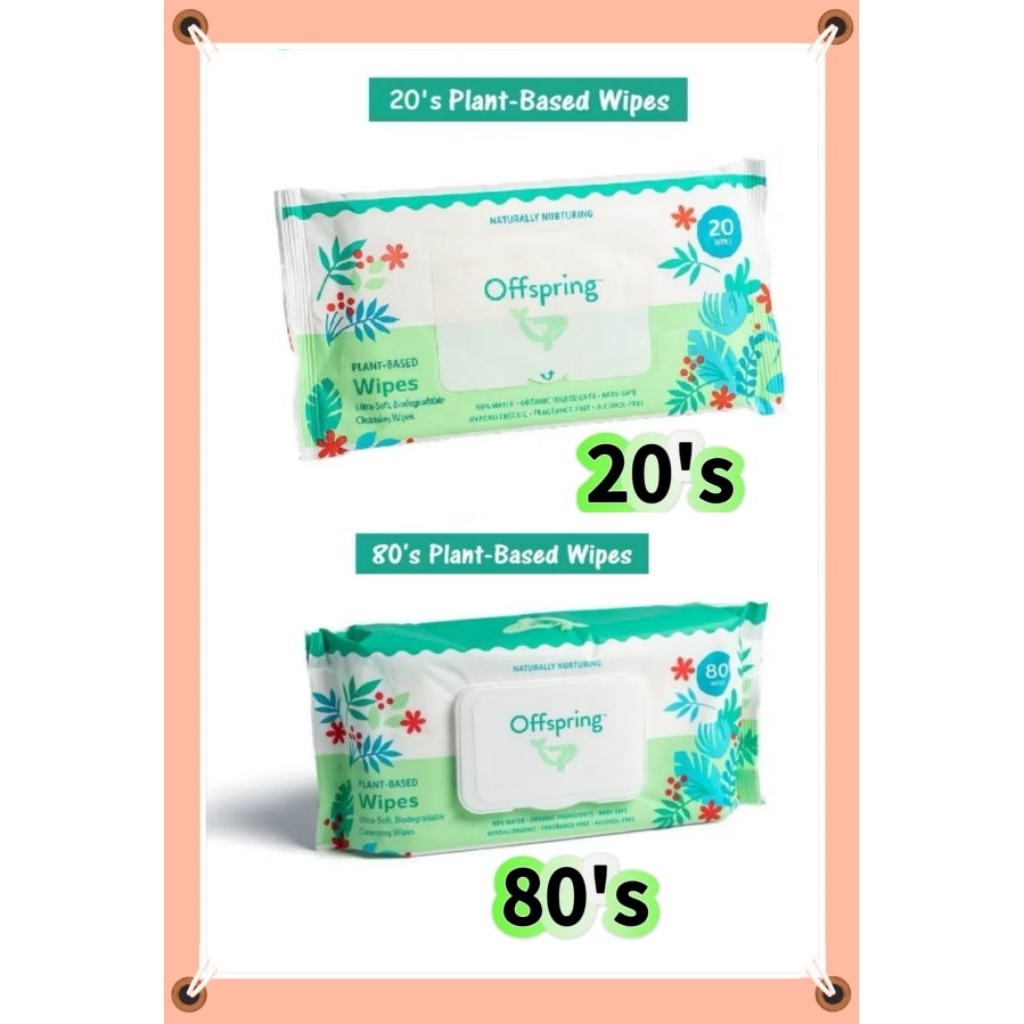 Offspring Plant-Based Wipes (20's / 80's) | Shopee Malaysia