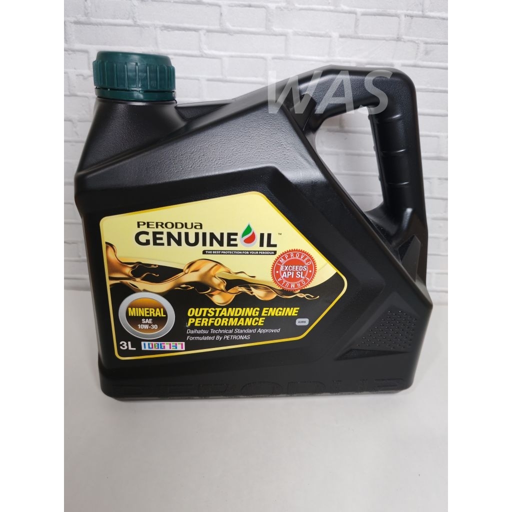 PERODUA 10W30 API SL MINERAL SYNTHETIC ENGINE OIL (3L) * No Shipping To ...