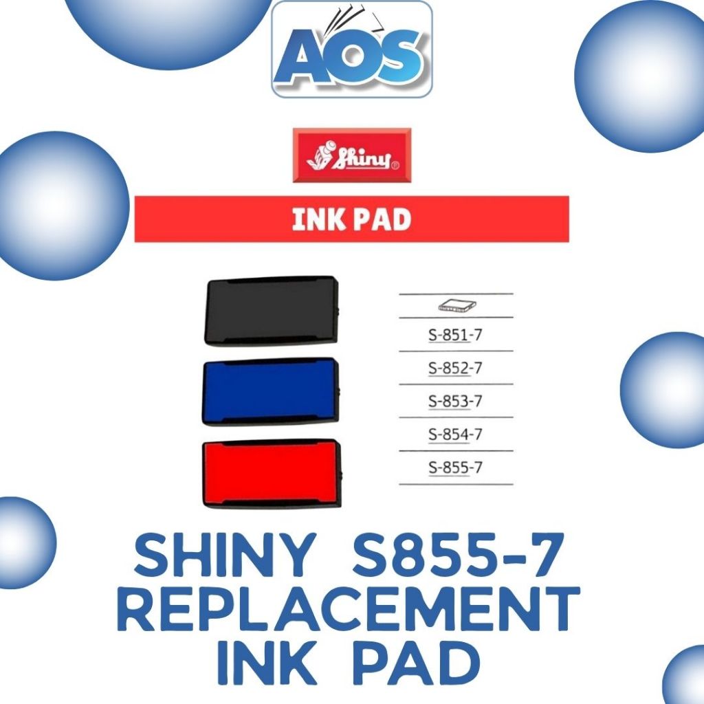 Shiny Self Inking Replacement Ink Pad S-855-7 | Shopee Malaysia