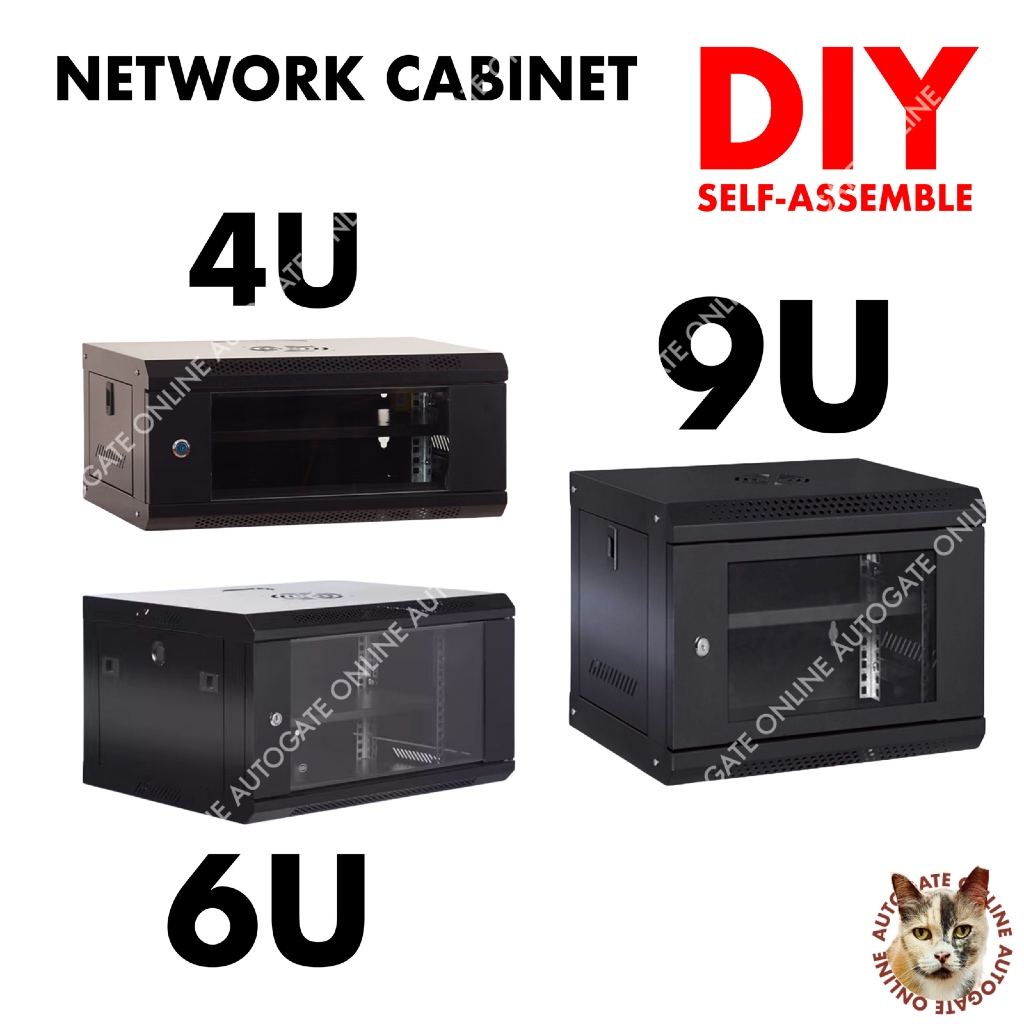 Glass door network router enclosure/Wall Hanging Network Cabinet ...
