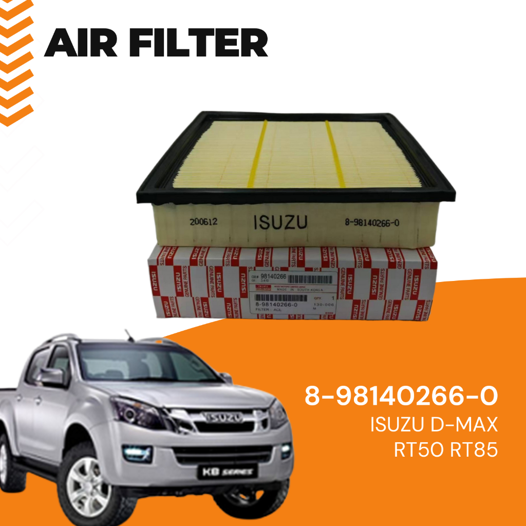 ENGINE AIR FILTER FOR ISUZU D-MAX DMAX RT50 RT85 1.9 , 2.5 , 3.0 8 ...