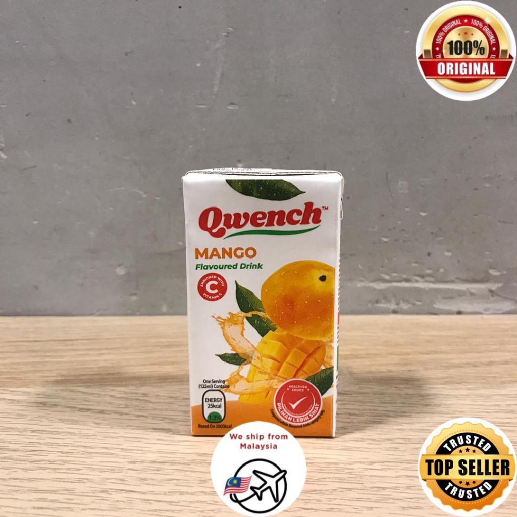 Carton Qwench Fruits 125ml Mango Juice Drink 100% Original Use | Shopee ...