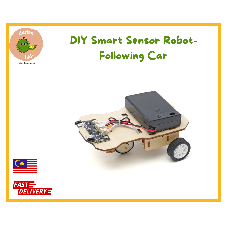Following Car DIY Smart Sensor Robot STEAM robotics set RBT sains bahan ...