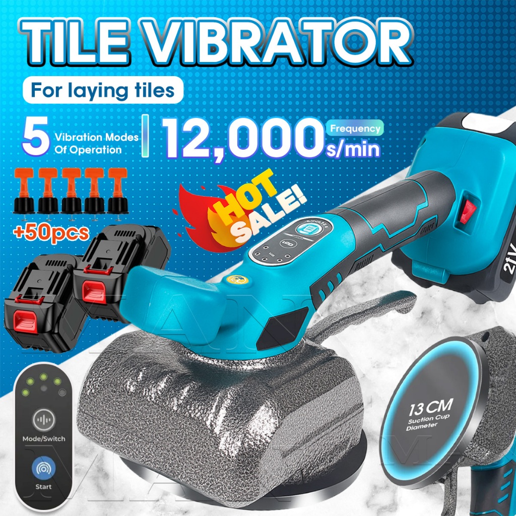 5800W Portable Tile Vibrator Tile auto leveling Laying Lithium tiling ...