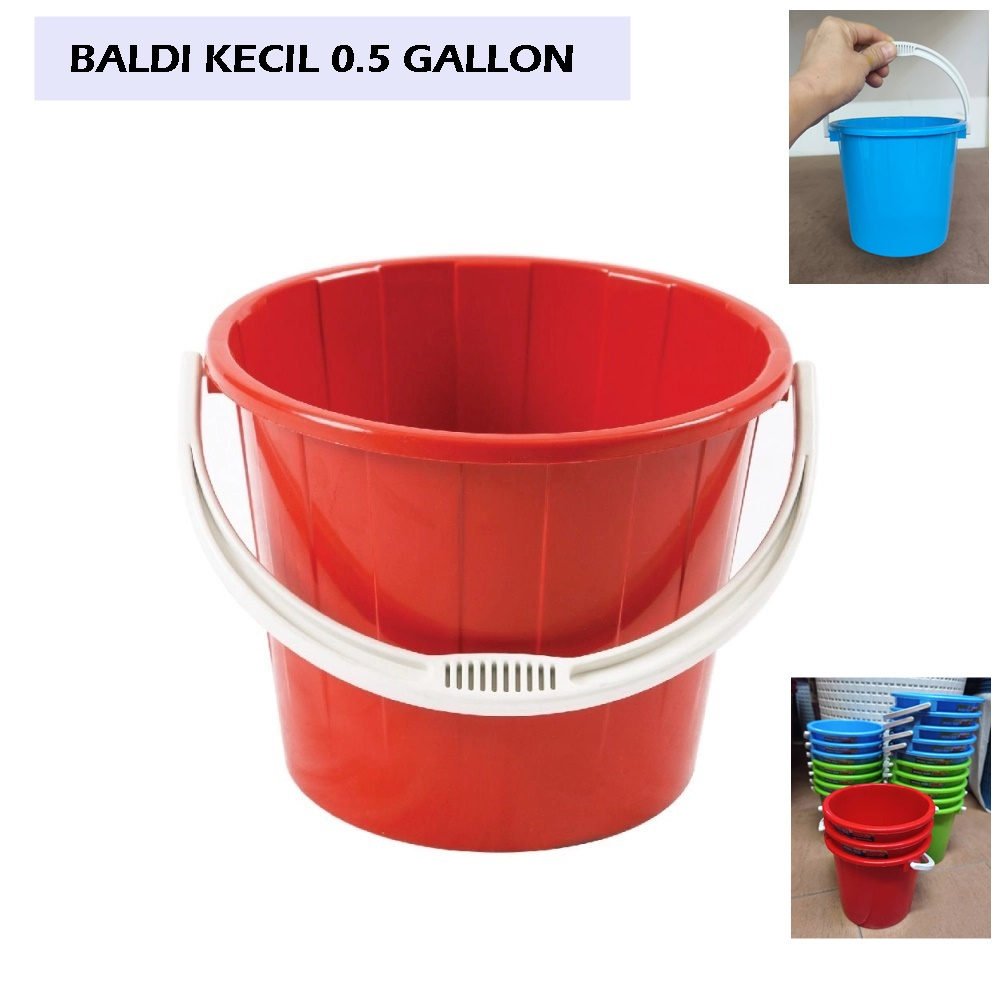 Mini Plastic Pail 0.5 Gallon / Baldi Kecil / Watering Pail / Kids Pail ...