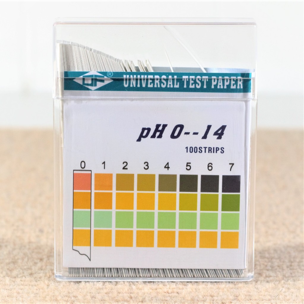 100 Strips 1-14 PH Alkaline Acid Indicator Paper Water Saliva Litmus ...