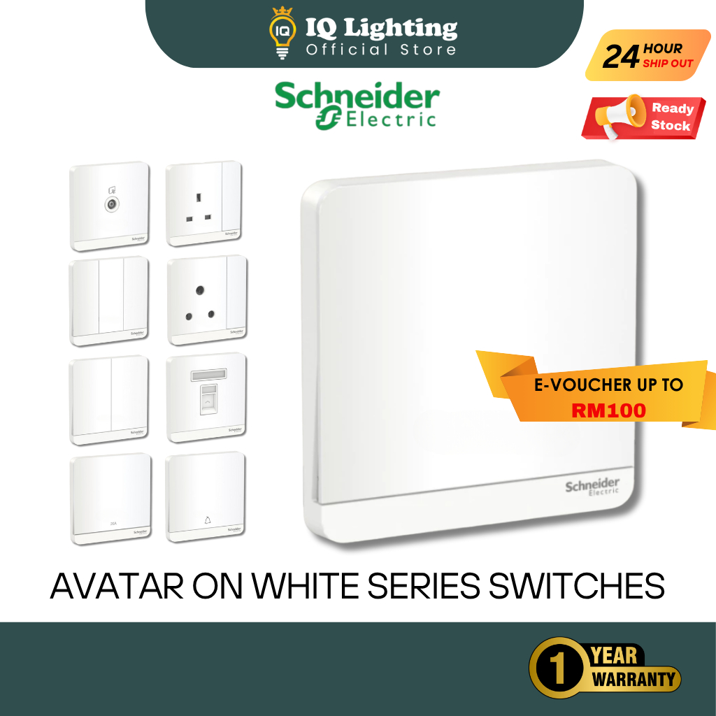 Schneider Electric Avatar On Full Series Switches With Fluorescent ...