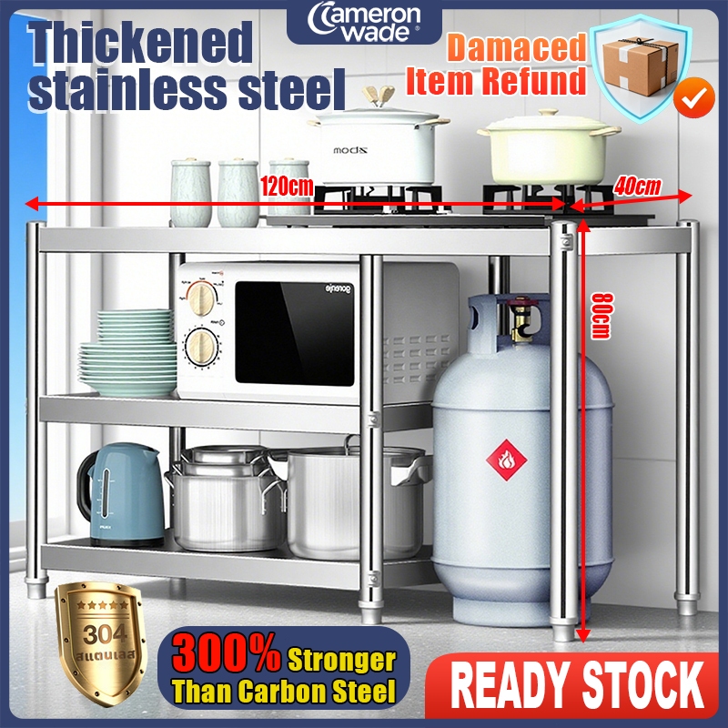 Rak Dapur Gas🔥Kitchen Gas Rack Stainless Steel Kitchen Stove Rack Dapur ...