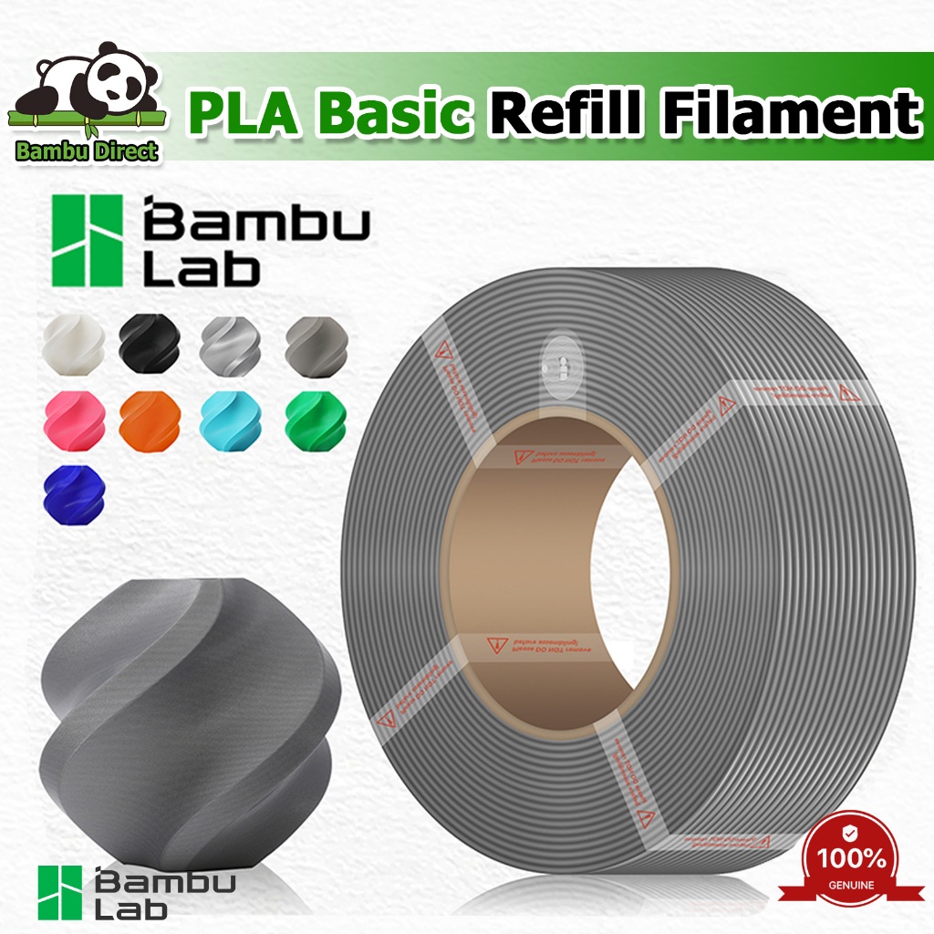 Bambu Lab 3D Printer Refill Filament PLA Basic Eco Friendly with RFID ...