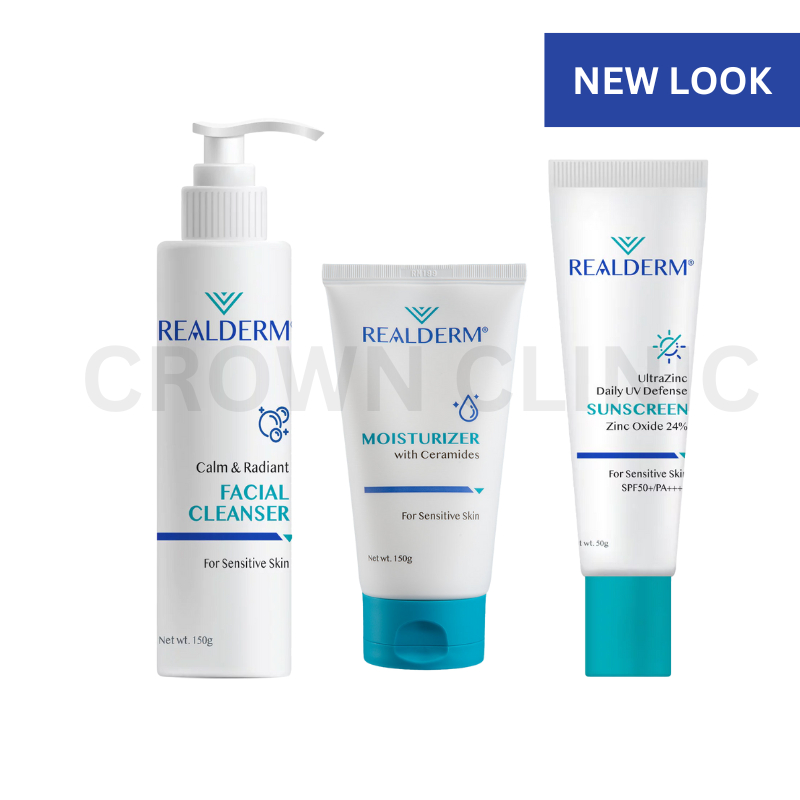 Realderm Set of 3' (Facial Cleanser + Ceramides Moisturizing + Realderm ...