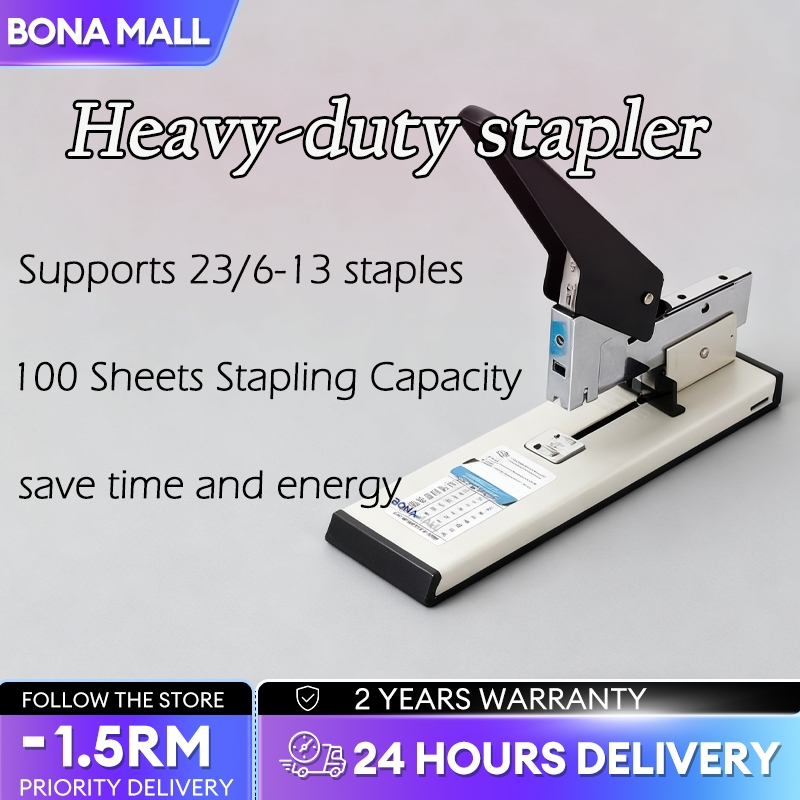 Stapler Heavy Duty Stapler Multiple Staple Sizes 100 Sheets Stapling ...