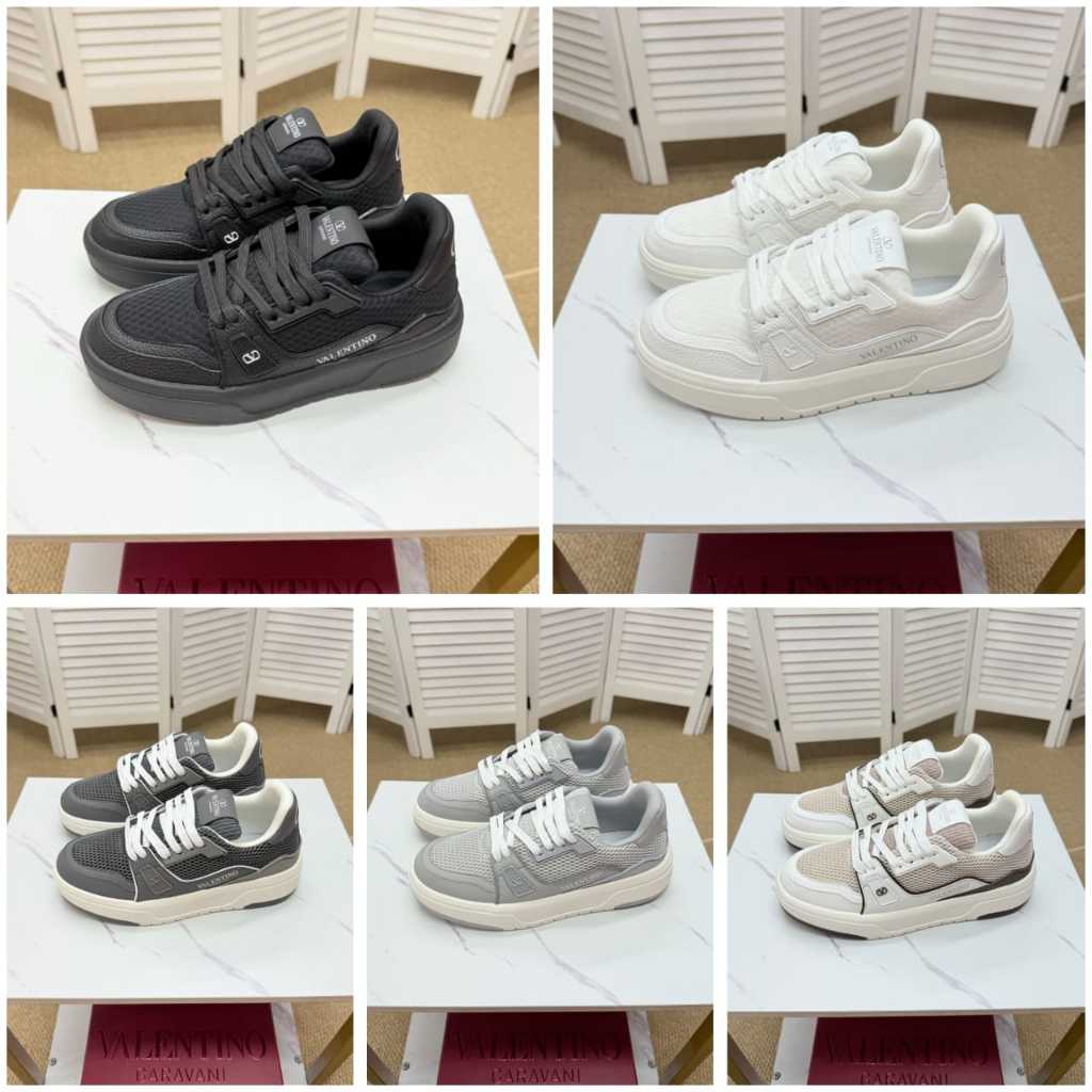 Shoes sneakers men VV1 plain black logo low top sneakers kasut lelaki ...