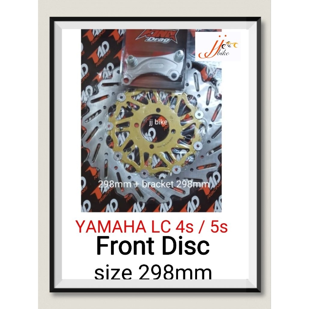 DISC PLATE 298mm LC135 V1-V6 / LC135 5speed with bracket full set ...
