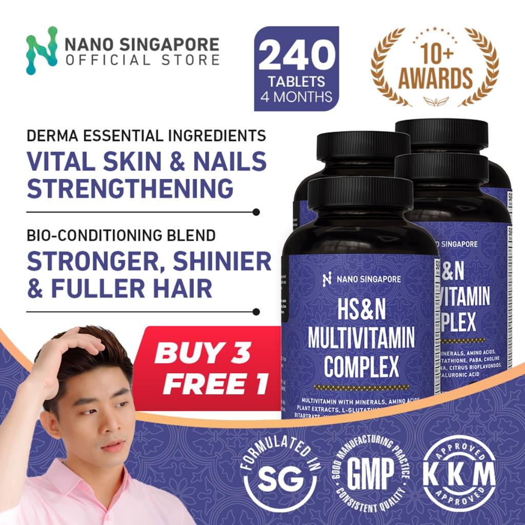 BUY 3 FREE 1 - HS&N Multivitamin Complex | Hair Growth, Skin Glow ...
