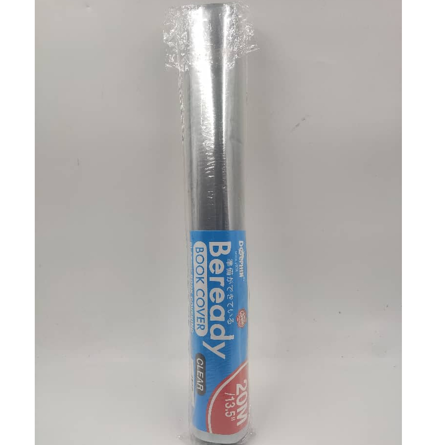 Dolphin CLEAR Plastic Book Cover Wrapper Pembalut Buku Plastik CS-031 ...
