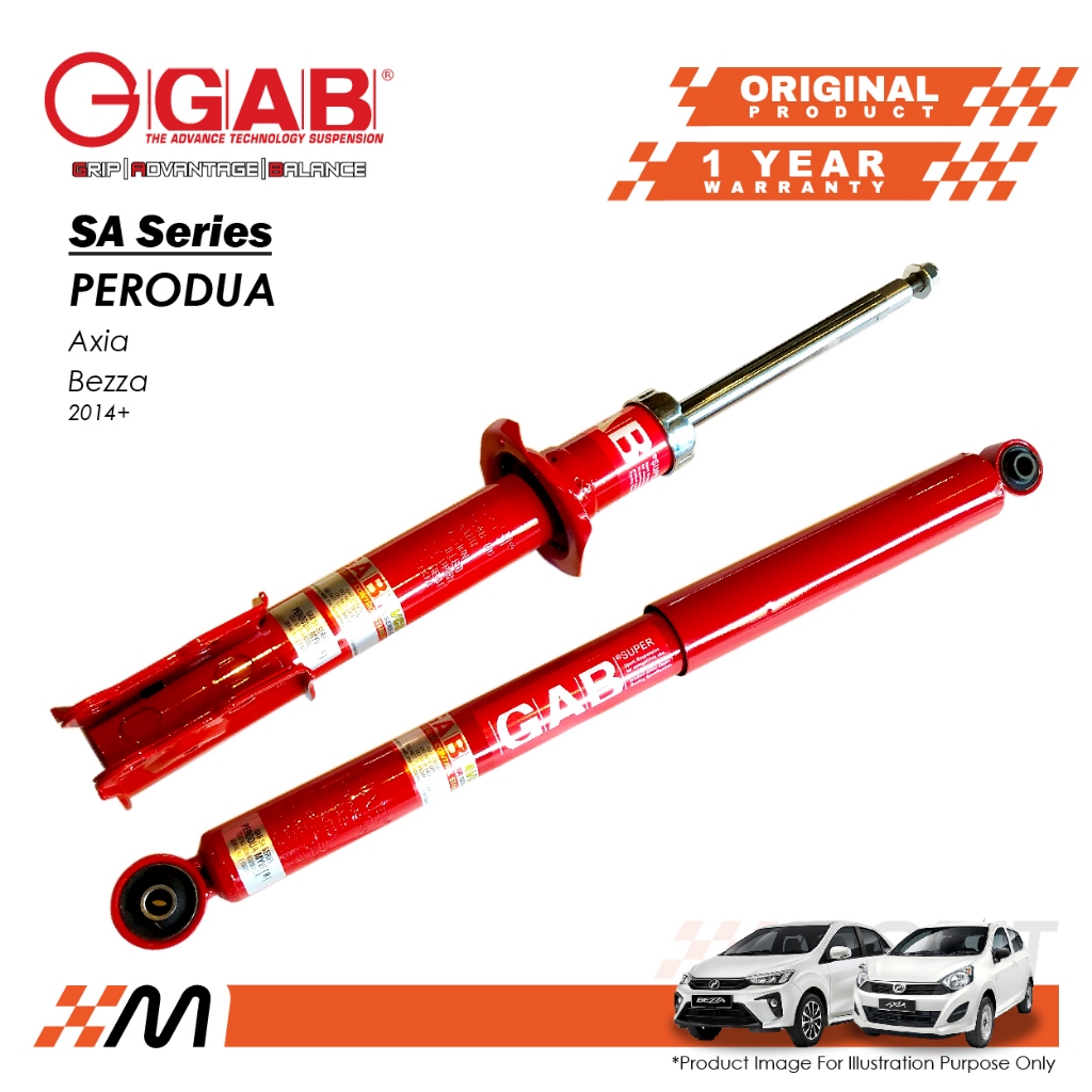 Perodua Axia / Bezza 2014+ - GAB SA Series Heavy Duty Sport Absorber ...