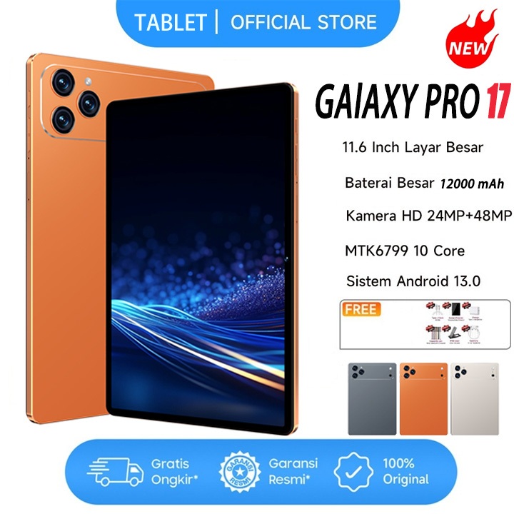 【NEM】Pro 17 Tablet Android Tablet Asli Baru Bekal Jualan 16GB + 512GB ...