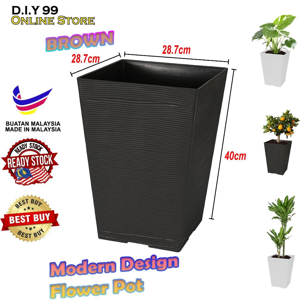 Felton Square Flower Pot FBL 2454 / Modern Design Flower Pot 28.7cm x ...