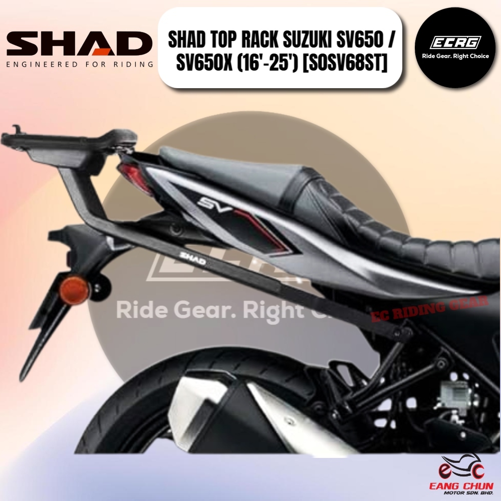 SHAD RACK SUZUKI SV650 / SV650X 16-25 TOP MASTER FITTINGS AND SIDE RACK ...
