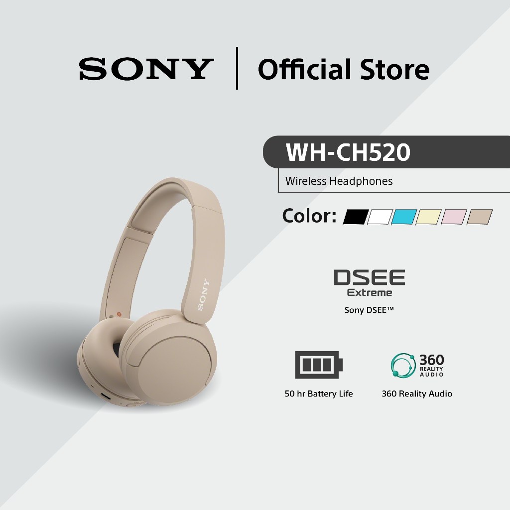 [BEST SELLERS] Sony WH-CH520 Wireless Headphones | 50h Battery Life ...
