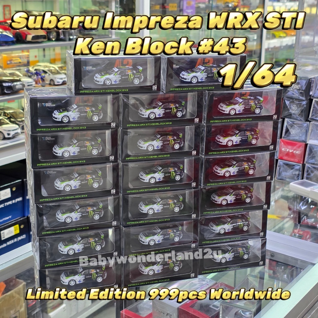 DCM Diecast 1/64 Subaru Impreza WRX STI Ken Block #43 Die Cast Model ...