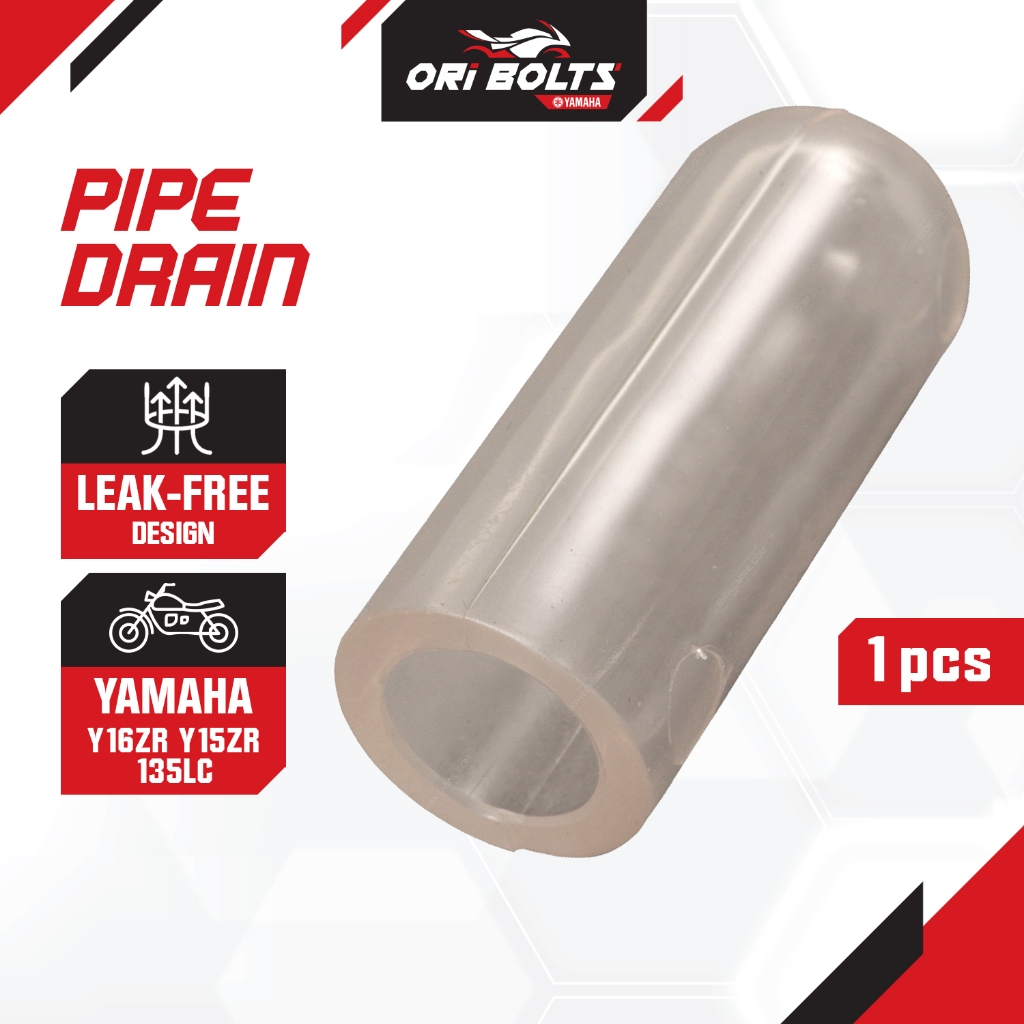 5WP-E443E-00 Yamaha Original Y16 V1 V2 Pipe Drain Buang Minyak Hitam ...