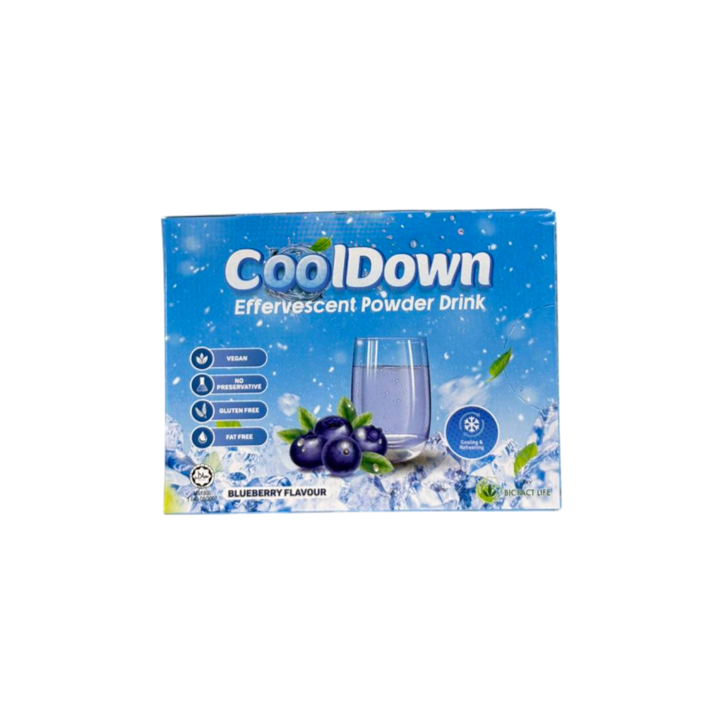 BioFact Life CoolDown Effervescent Powder Drink Blueberry Flavour 3's ...