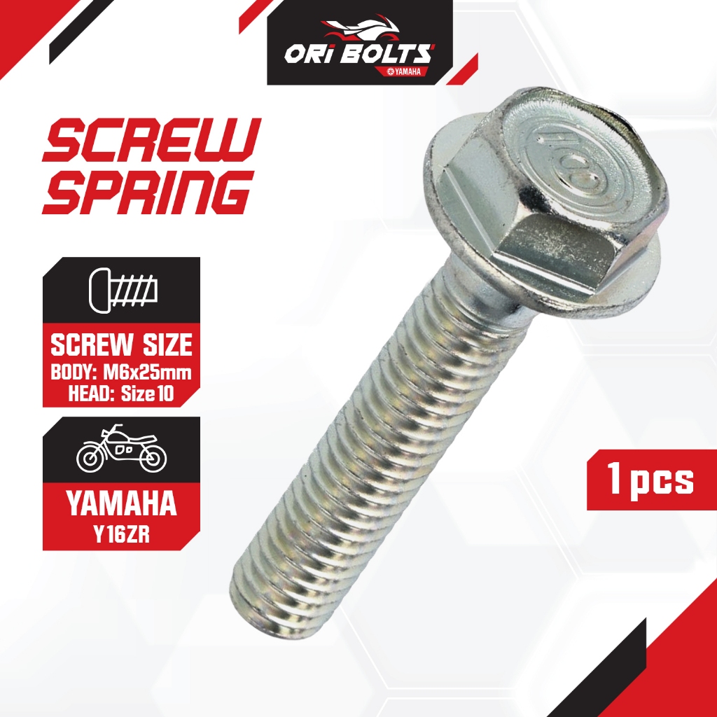 B5V-E6337-00 Yamaha Original Y16ZR Y16 Bolt Ikat Clutch Spring Size 10 ...