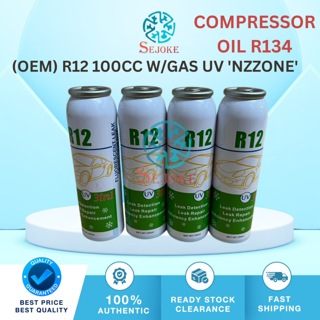 NZZONE R12 Compressor Oil Treatment With Fresh Gas Durable Additive UV ...