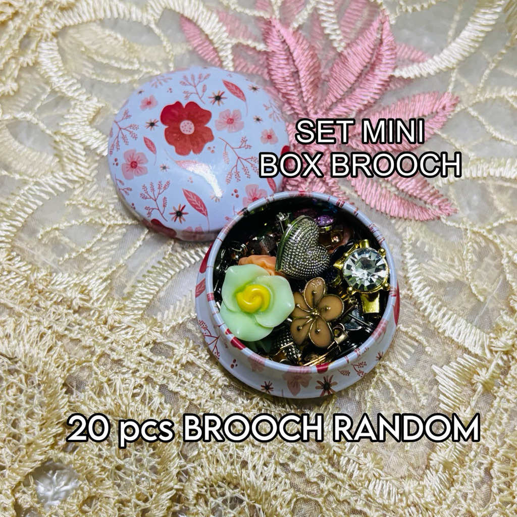 ~SET MIN BROOCH BOX~ | Shopee Malaysia