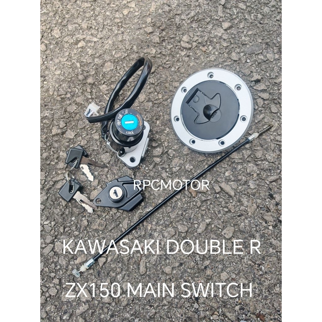 KAWASAKI ZXR150 zx150 / RR/ NINJA 150 MAIN SWITCH SET/ KEY SET/ KUNCI ...