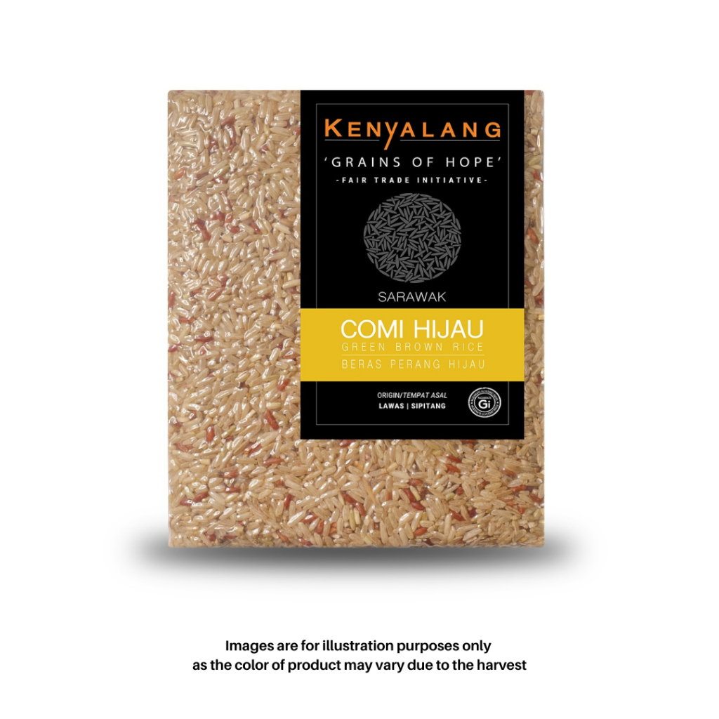 KENYALANG Comi Hijau Green Brown Rice (1kg x 10 packets) | Shopee Malaysia