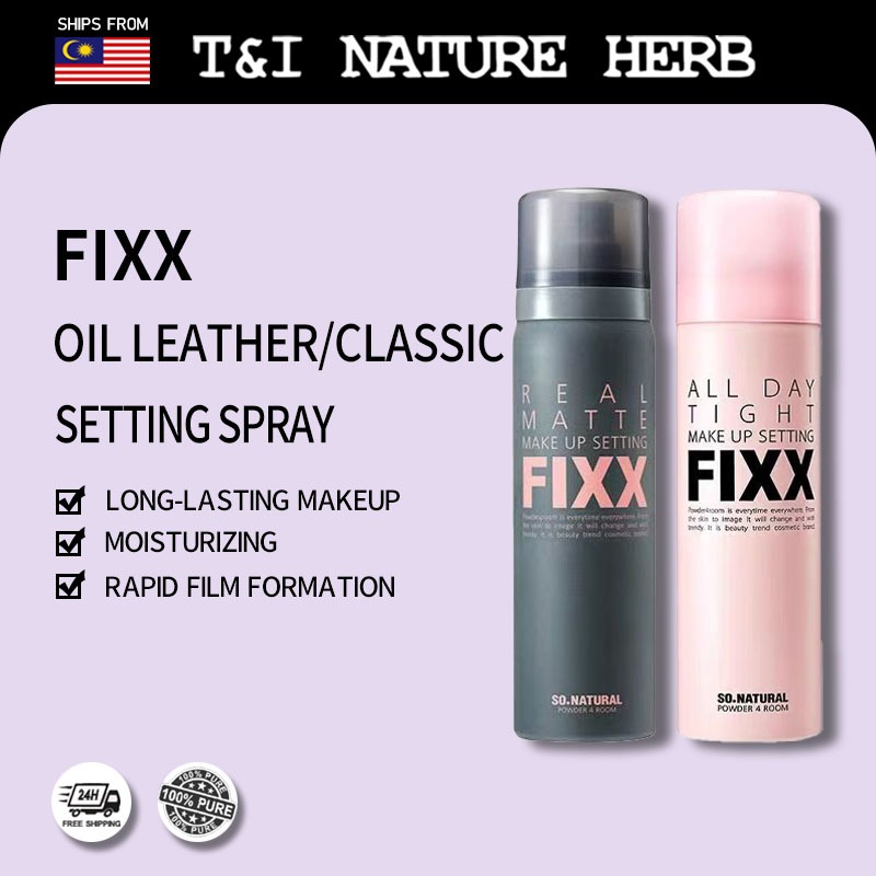 FIXX REAL MATTE+ALL DAY TIGHT makeup setting spray, oil control ...
