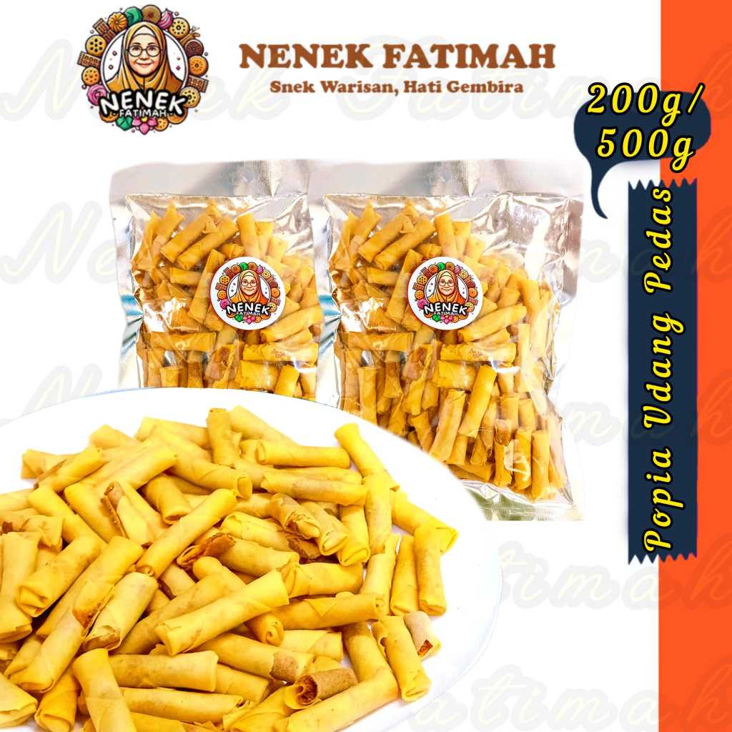 250G/500G Popia Udang Pedas Rangup/ Spicy Prawn Rolls Halal | Shopee ...
