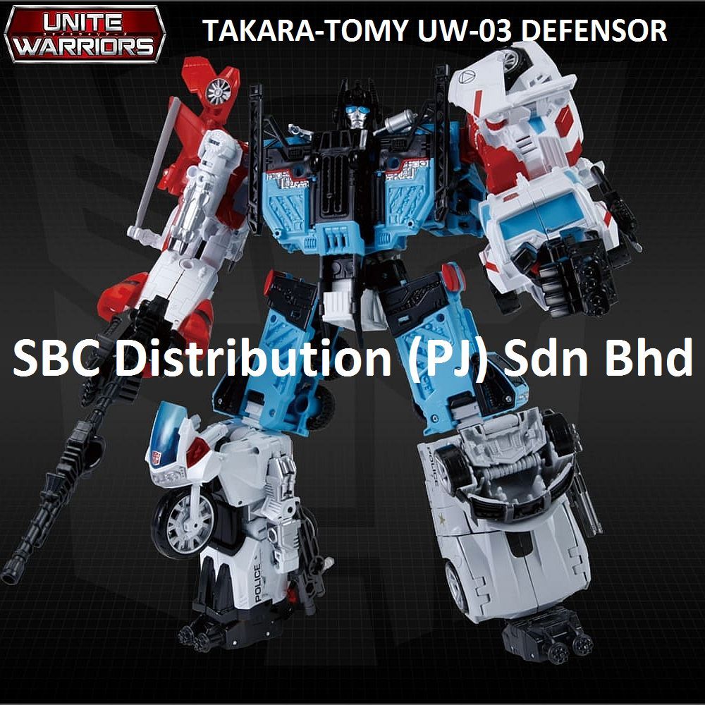 TAKARA Unite Warrior UW-03 Defensor 5-in-1 Combiner War Transformers ...