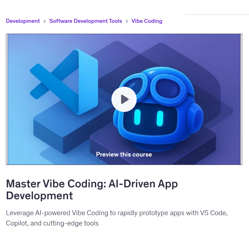Vibe Coding Video Course- Master Vibe Coding: AI-Driven App Development ...