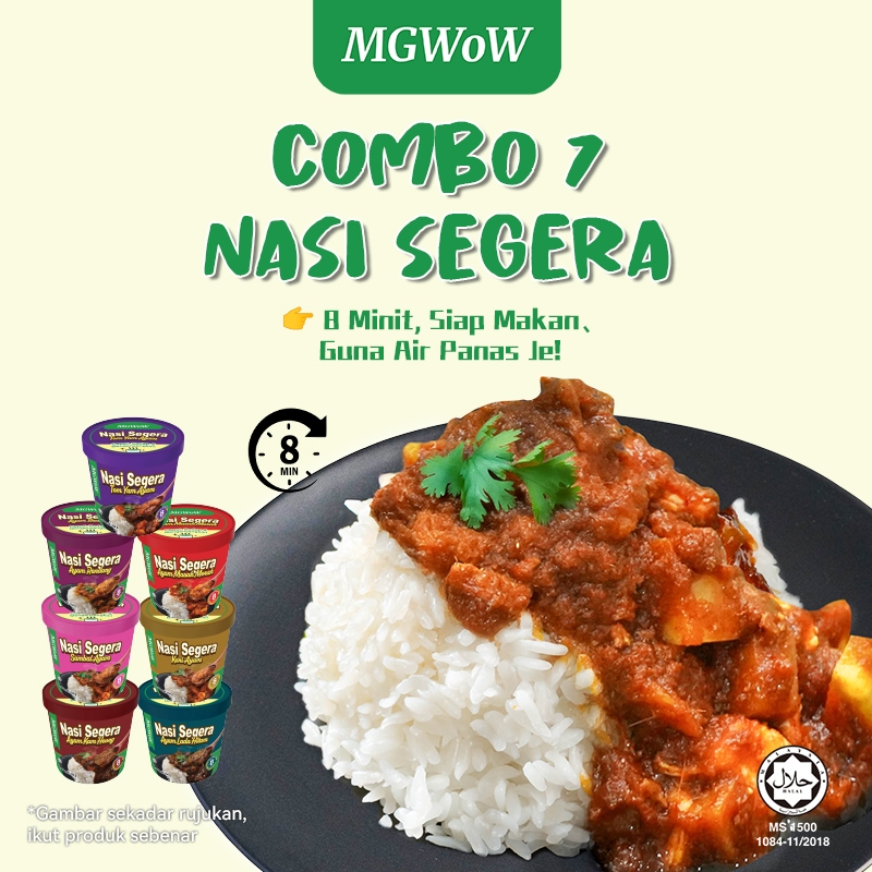 MGWoW Halal Ready To Eat Instant Rice Travel Camping Asrama Food ...