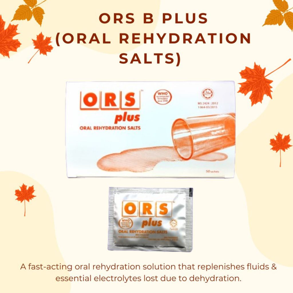 ORS B PLUS (ORAL REHYDRATION SALTS) 6'S (6 SACHET) [EXP : 30/07/2027 ...