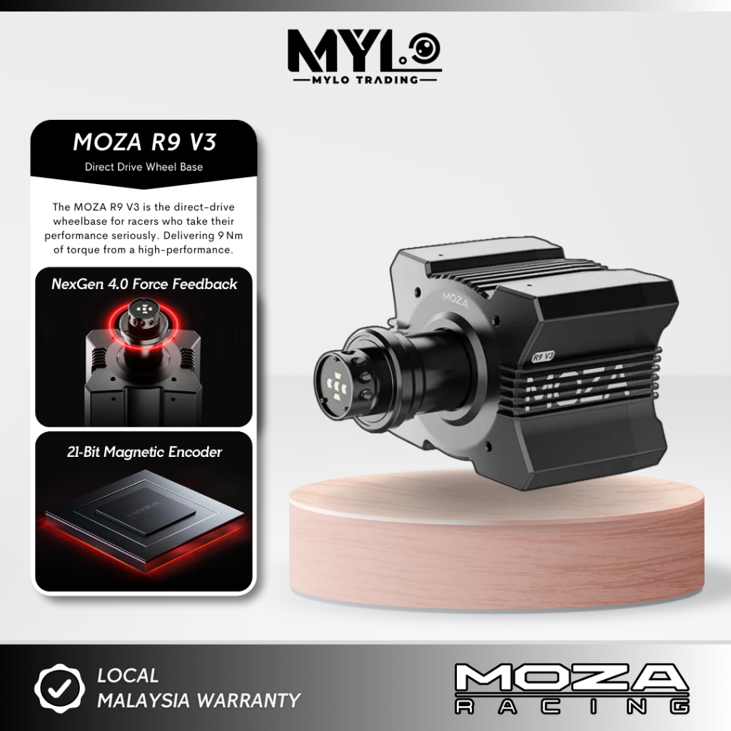 MOZA RACING R9 V3 Direct Drive Wheel Base | Shopee Malaysia